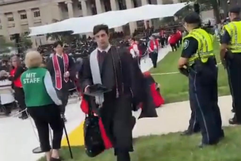 Class of 2025 president Megha M. Vemuri was banned by the university from Friday's undergraduate degree ceremony after her disruptive address