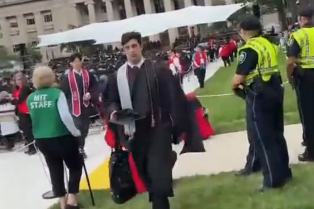 Class of 2025 president Megha M. Vemuri was banned by the university from Friday's undergraduate degree ceremony after her disruptive address