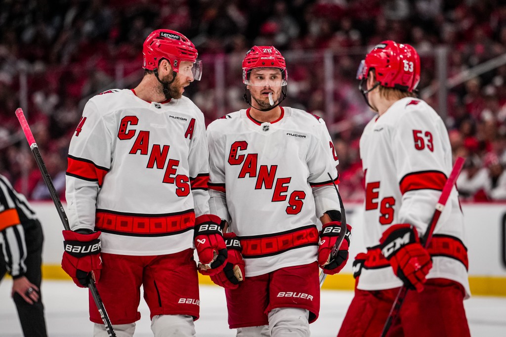 This is the first time the Carolina Hurricanes have trailed in a series in the 2025 Stanley Cup Playoffs.