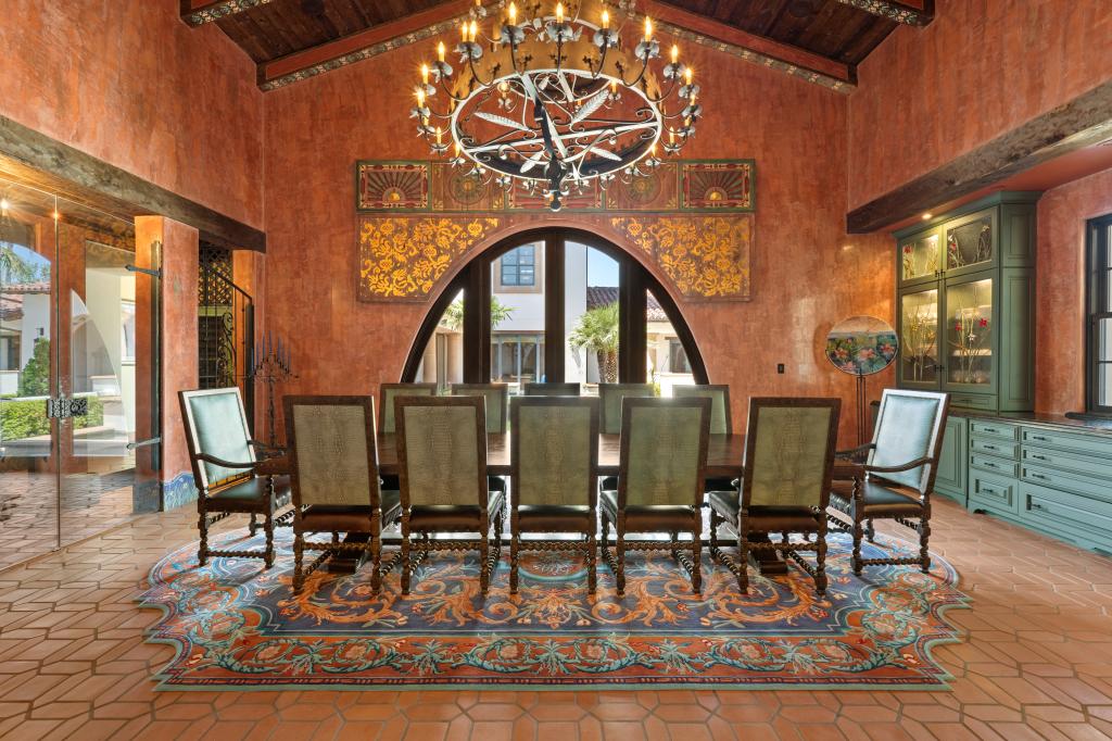 The formal dining area. 