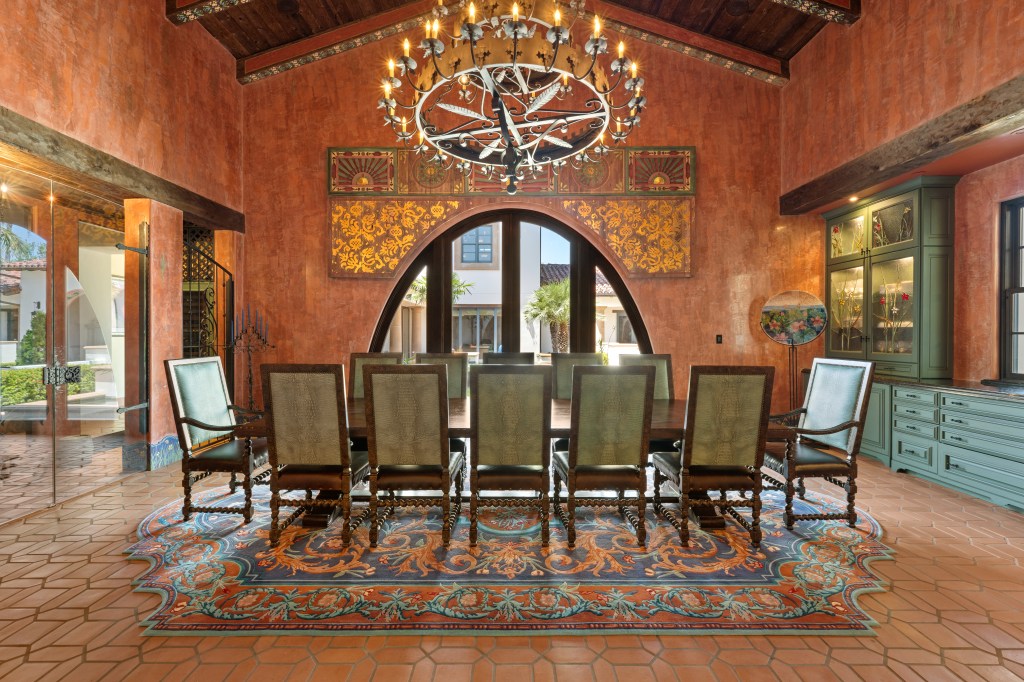 The formal dining area. 
