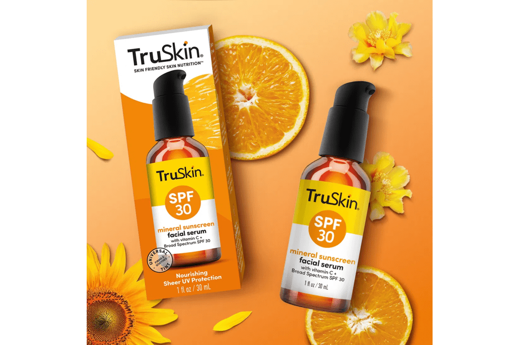 TruSkin SPF 30 Mineral Sunscreen Facial Serum with Vitamin C