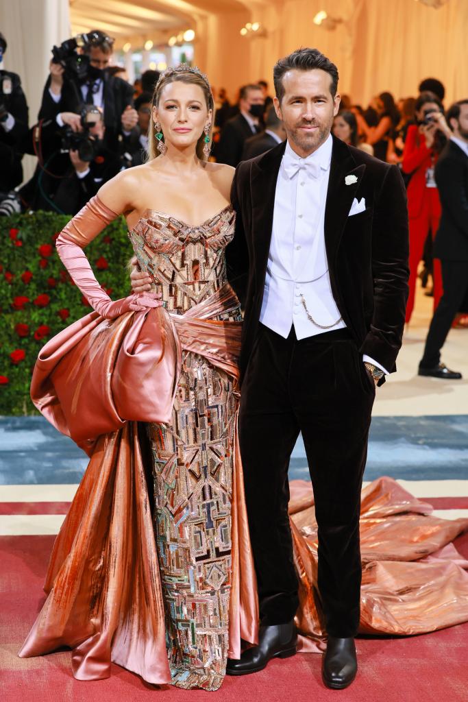Blake Lively and Ryan Reynolds attending the 2022 Met Gala, 'In America: An Anthology of Fashion', at The Metropolitan Museum of Art
