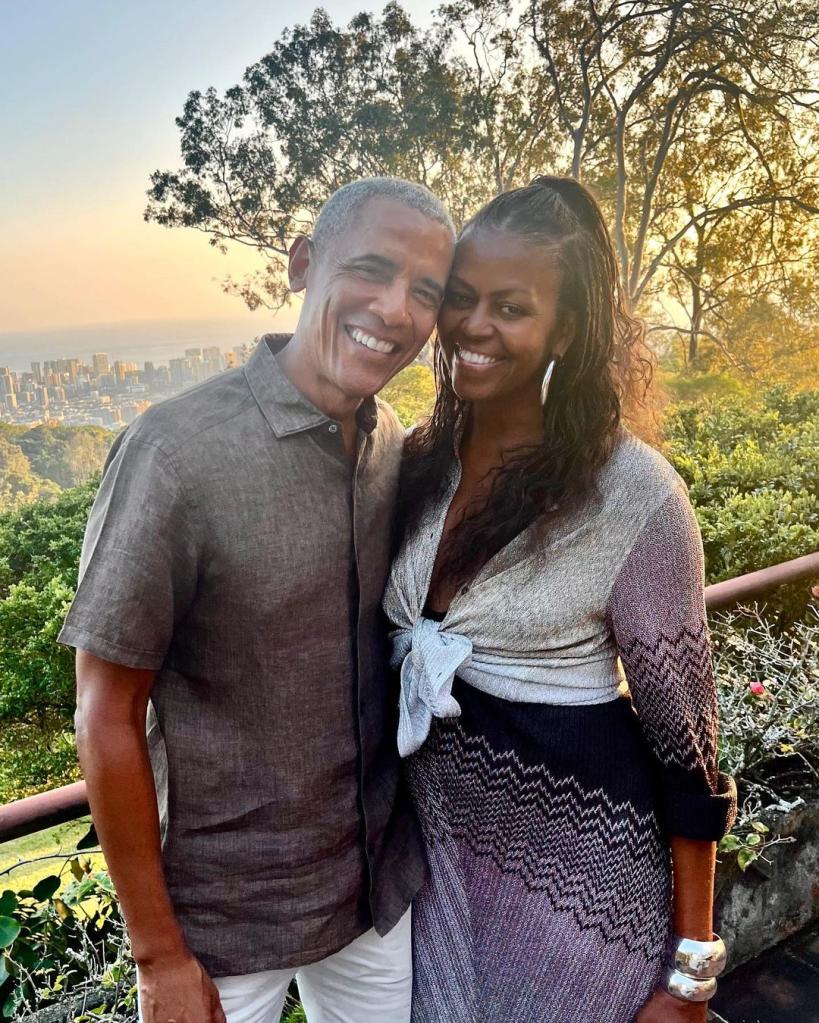 Barack and Michelle Obama celebrating their 31st wedding anniversary in rare personal photos
