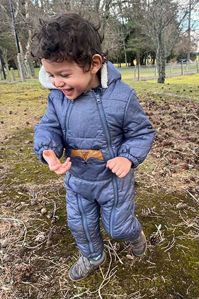 joseph playing outside