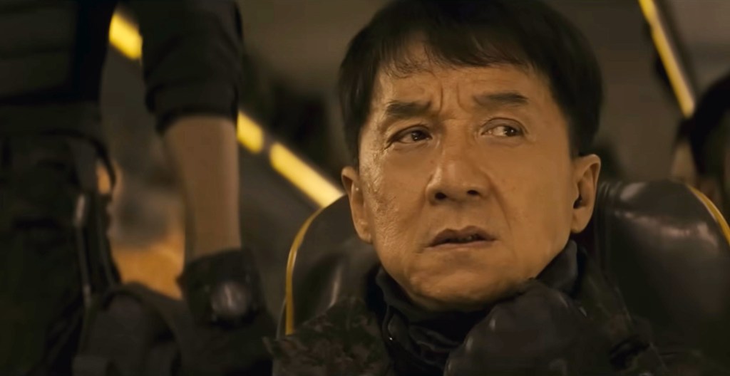 Jackie Chan in a scene from the 2023 film, HIDDEN STRIKE, courtesy of XYZ Films and Everett Collection.