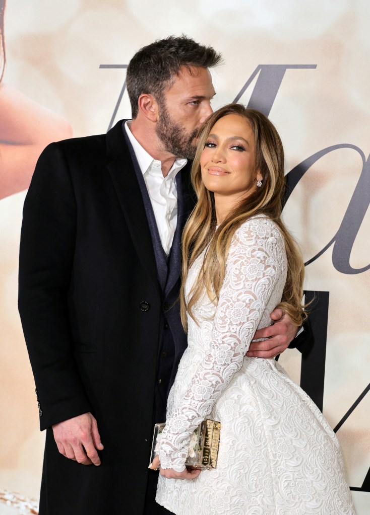 Ben Affleck and Jennifer Lopez attend the Los Angeles Special Screening of "Marry Me" on February 08, 2022 in Los Angeles, California.