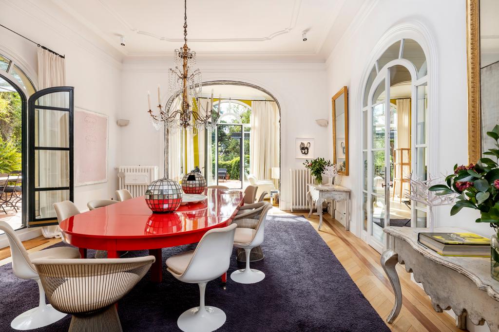 The formal dining area. 