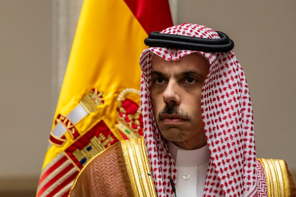 Saudi Arabian Foreign Minister Prince Faisal bin Farhan bin Abdullah.