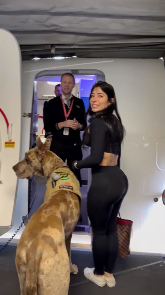 Pietra Luccas and her Great Dane, Charlie.