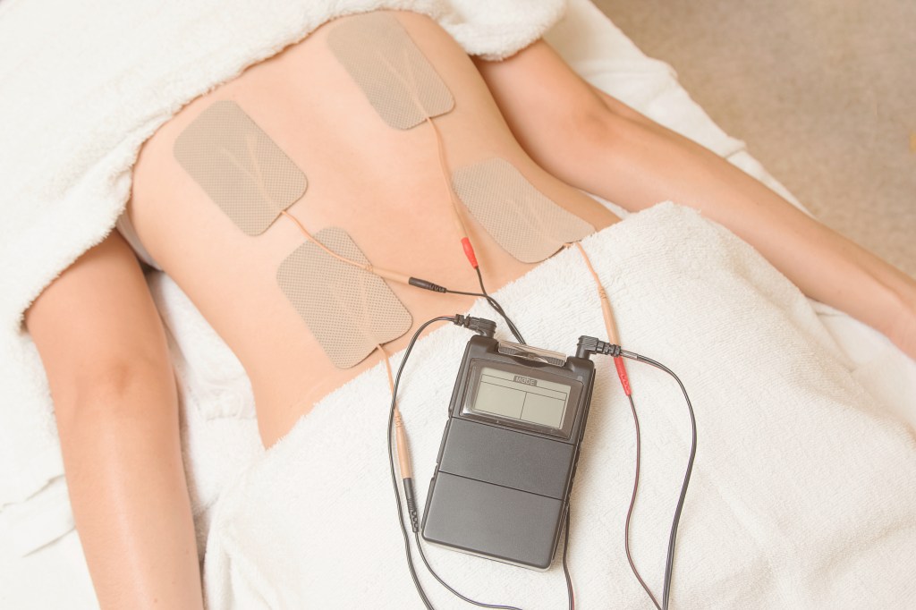 Non-invasive VNS devices are similar to TENS units (pictured here), which have been used for decades to deliver electricity through the skin to stimulate nerves and relieve pain.