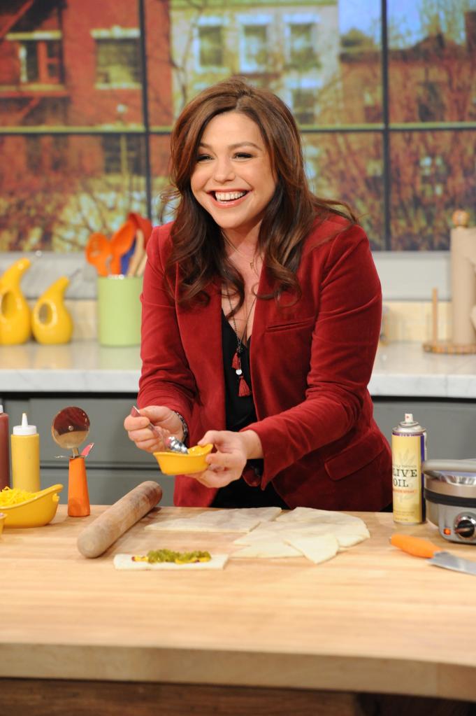 Rachael Ray cooking on her talk show in 2017