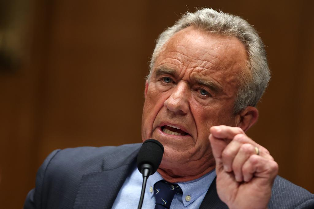 U.S. Secretary of Health and Human Services, Robert F. Kennedy Jr., testifying on the proposed 2026 fiscal year budget before the Senate Committee on Capitol Hill, May 14, 2025.