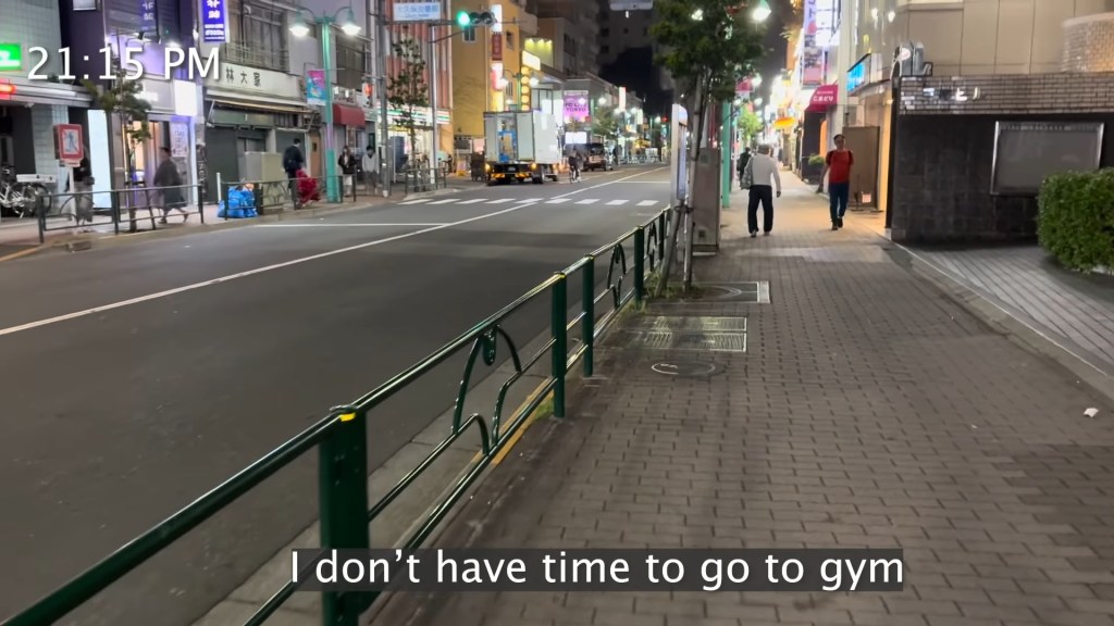 The worker's daily commute takes an estimated hour-and-a-half.