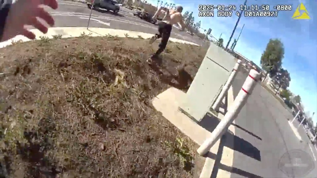 Bodycam footage of Osean McClintock
