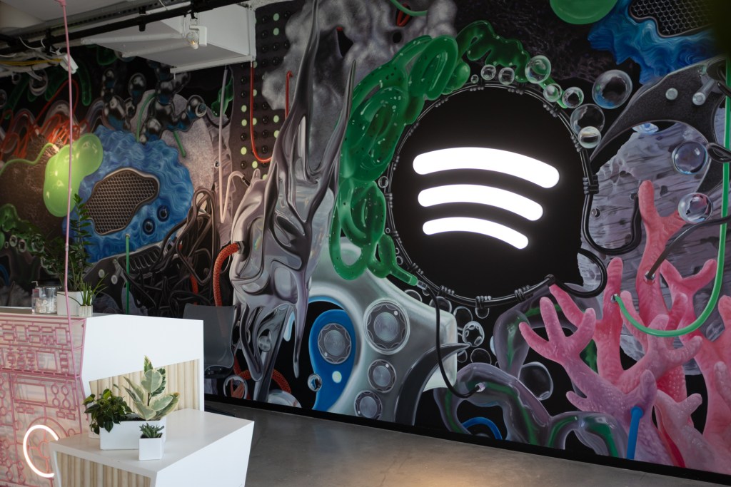 Spotify headquarters in Manhattan on April 28, 2025. Photographed by Emmy Park for NY Post.