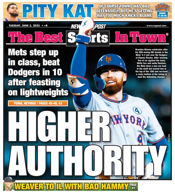 The back page for June 3.