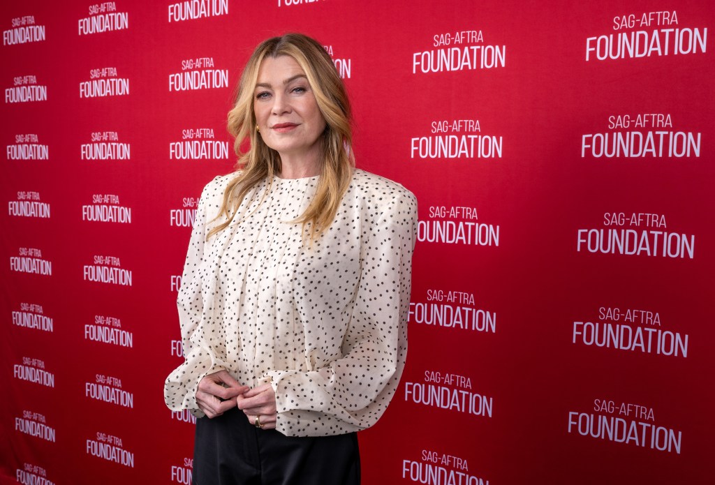 Ellen Pompeo attends the SAG-AFTRA Foundation Conversations event for "Good American Family" in Los Angeles, California, May 2, 2025.