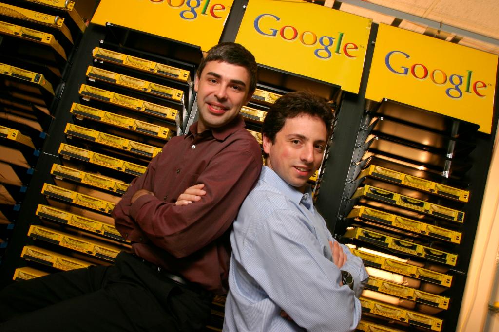 Larry Page and Sergey Brin in 2003.