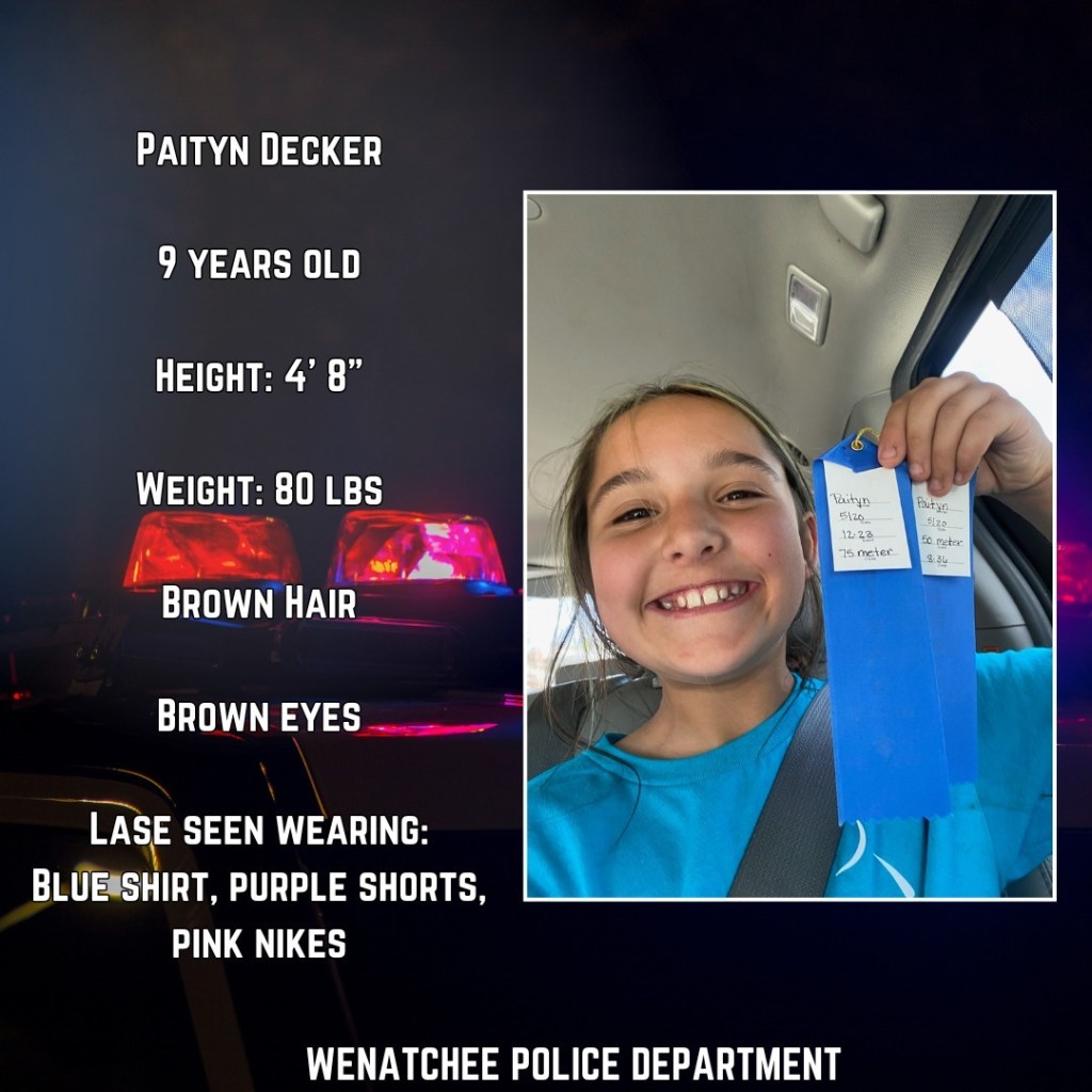 Police are searching for Paitlyn Decker, 9, who vanished along with her sisters after an arranged visitation with their homeless father. 
