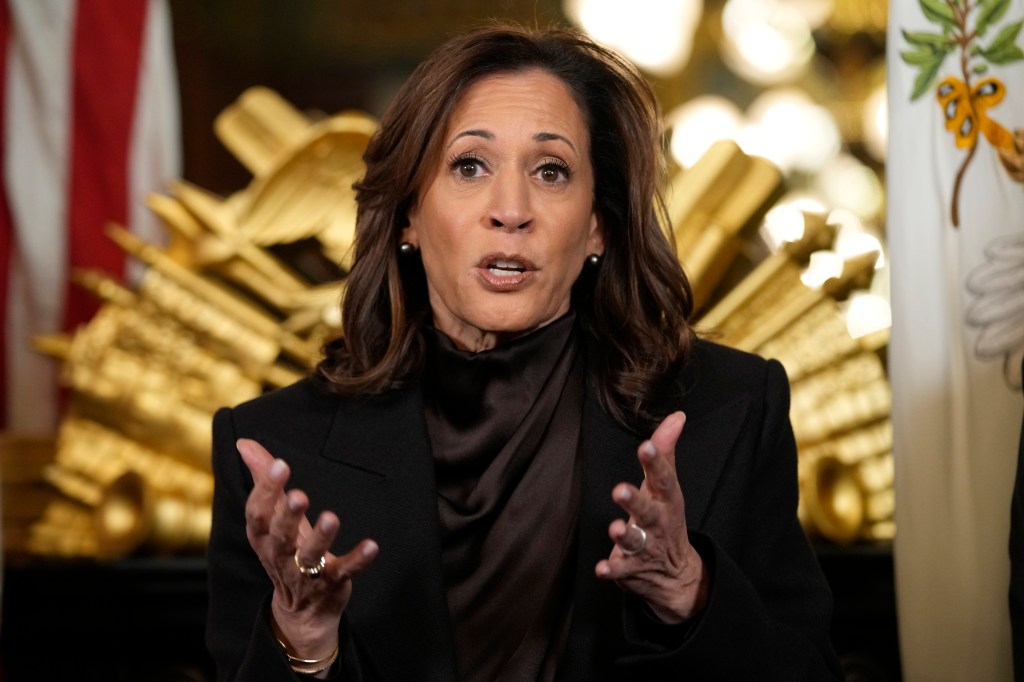 Vice President Kamala Harris speaking.