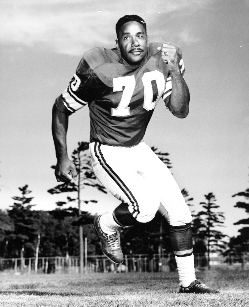 Jim Marshall pictured in his Vikings uniform in 1964.